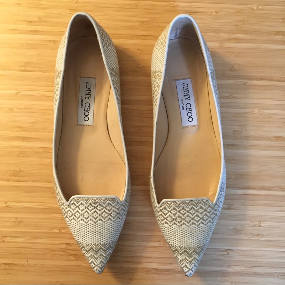 Jimmy Choo Attila Pointed Toe Flats